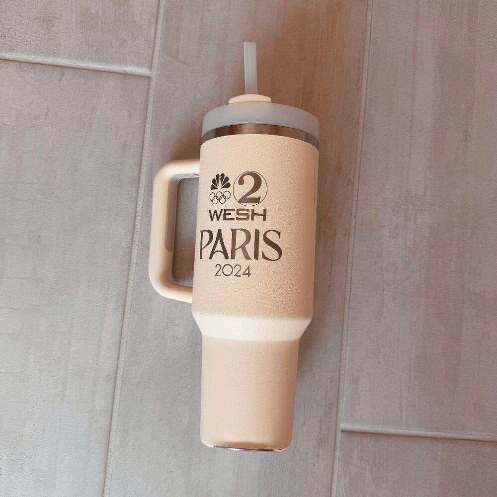 Stanley Tumbler 2024 Paris Olympics 40oz 1.18L Collectible Beige BPA Free